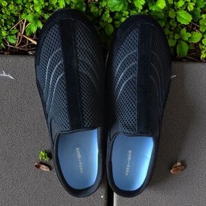 Easy Spirit Black and White Slip-On Shoes